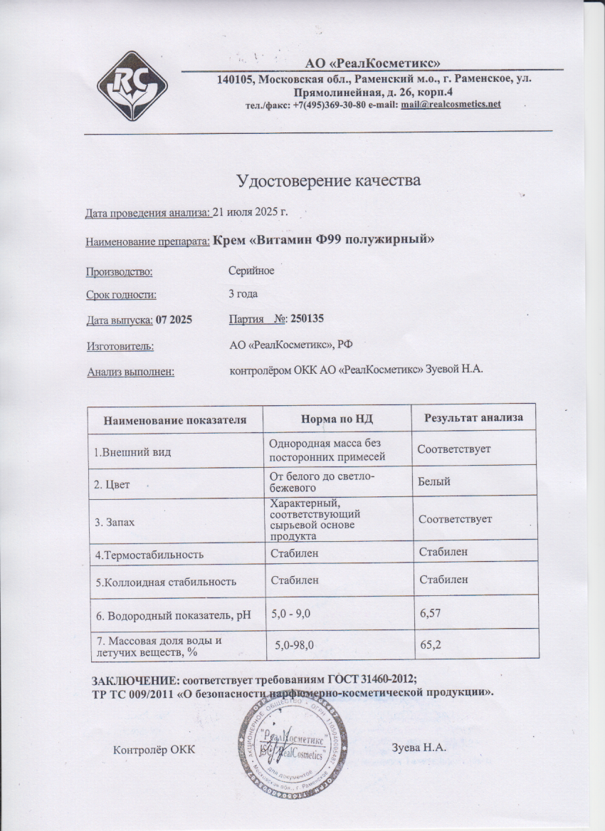 Паспорт №072025